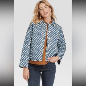 Universal Thread Blue Quilted Jacket